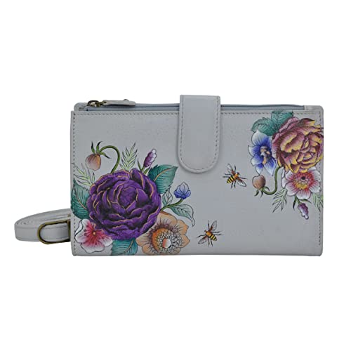 Anuschka Women‘s Handytasche und Portemonnaie aus Echtleder - Floral Charm von Anuschka