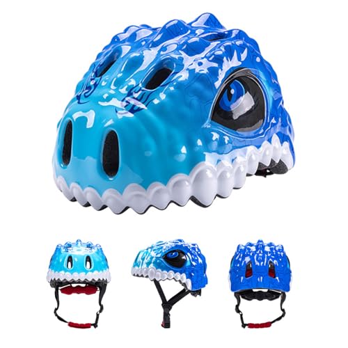 Aomiun Kinderhelm leicht Fahrradhelm Verstellbar Skaterhelm für Laufrad Motorrad, Kinder Cartoon 3D Form Multi Sport Sicherheit Sportartikel Jungen Mädchen und Jungs 51-54CM (ab 2-6 Jahre) von Aomiun