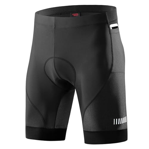 Aomiun Radlerhose für Herren, 4D-Fahrradhose, gepolstert, UPF 50+, Sonnenschutz, atmungsaktiv und saugfähig, für Radsport von Aomiun