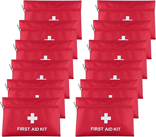 AOUTACC Mini-Erste-Hilfe-Set, leere Tasche, Reise-Erste-Hilfe-Set, Tasche für Notfall zu Hause, im Büro, im Auto, im Freien, Boot, Camping, Wandern (nur Tasche), 12 Stück von Aoutacc