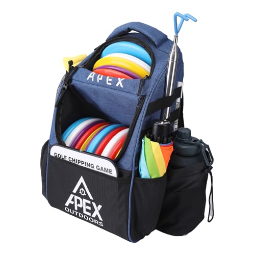 Apex Outdoors Discgolftasche, großer Discgolf-Rucksack für über 21 Scheiben, langlebig und leicht, mit mehreren Aufbewahrungstaschen Apex Outdoors Discgolftasche, großer Discgolf-Rucksack für über 21 Scheiben, langlebig und leicht, mit mehreren Aufbewahrungstaschen von Apex Outdoors