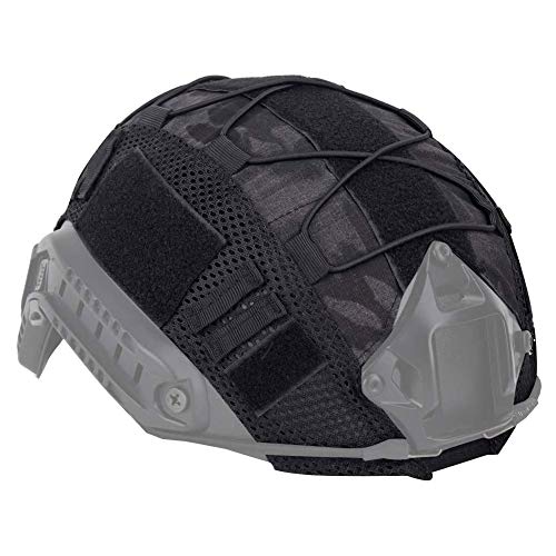 Apofly 1PC Helmüberzug Mesh-Helm Überzug Helm Überzug Helm Zubehör für Outdoor-Airsoft Paintball-Gang Schwarz TYP Stil von Apofly