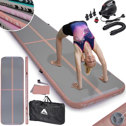 Apollo Air Mat Pro - Air Track Turnmatte für Erwachsene, auch als Gymnastikmatte für Kinder nutzbar, erhältlich in 3m und 4m Länge, aufblasbare Air Matte für zuhause, Outdoor Air Tumbling Matte Apollo Air Mat Pro - Air Track Turnmatte für Erwachsene, auch als Gymnastikmatte für Kinder nutzbar, erhältlich in 3m und 4m Länge, aufblasbare Air Matte für zuhause, Outdoor Air Tumbling Matte von Apollo