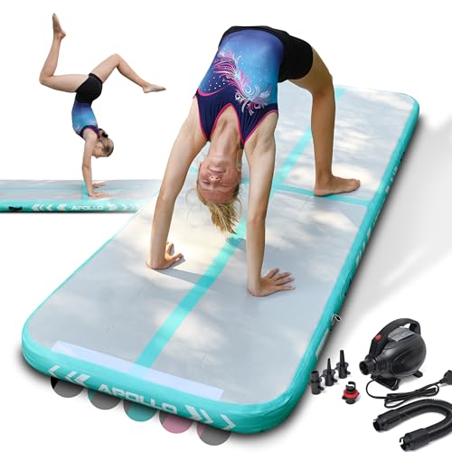 Apollo Air Mat Pro - Air Track Turnmatte für Erwachsene, auch als Gymnastikmatte für Kinder nutzbar, erhältlich in 3m und 4m Länge, aufblasbare Air Matte für zuhause, Outdoor Air Tumbling Matte von Apollo