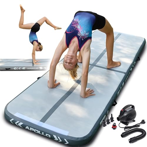 Apollo Air Mat Pro - Air Track Turnmatte für Erwachsene, auch als Gymnastikmatte für Kinder nutzbar, erhältlich in 3m und 4m Länge, aufblasbare Air Matte für zuhause, Outdoor Air Tumbling Matte Apollo Air Mat Pro - Air Track Turnmatte für Erwachsene, auch als Gymnastikmatte für Kinder nutzbar, erhältlich in 3m und 4m Länge, aufblasbare Air Matte für zuhause, Outdoor Air Tumbling Matte von Apollo