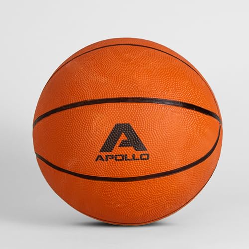 Apollo Basketball - hochwertiger Basketball für Indoor und Outdoor Matches, Größe 7, Orange von Apollo