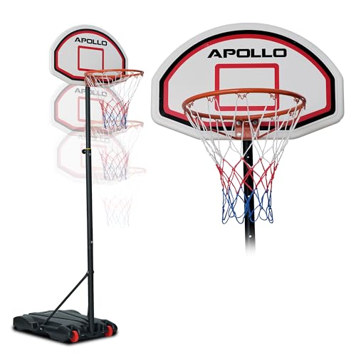 Apollo Basketballkorb mit Ständer & Rollen | verstellbare Korbhöhe 155 bis 210 cm | Basketballkorb Outdoor komplett | Basketballkorb Kinder | Basketball Korb für Jugendliche Apollo Basketballkorb mit Ständer & Rollen | verstellbare Korbhöhe 155 bis 210 cm | Basketballkorb Outdoor komplett | Basketballkorb Kinder | Basketball Korb für Jugendliche von Apollo