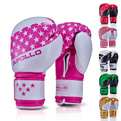 Apollo Boxhandschuhe Männer aus PU Leder | Thai Boxhandschuhe Damen und Herren | für Boxsack, Training, Sparring, Fitness, MMA Handschuhe | Kickbox Handschuhe | Boxing Gloves 12/14/16oz. Apollo Boxhandschuhe Männer aus PU Leder | Thai Boxhandschuhe Damen und Herren | für Boxsack, Training, Sparring, Fitness, MMA Handschuhe | Kickbox Handschuhe | Boxing Gloves 12/14/16oz. von Apollo
