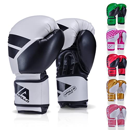 Apollo Boxhandschuhe Männer aus PU Leder | Thai Boxhandschuhe Damen und Herren | für Boxsack, Training, Sparring, Fitness, MMA Handschuhe | Kickbox Handschuhe | Boxing Gloves 12/14/16oz. Apollo Boxhandschuhe Männer aus PU Leder | Thai Boxhandschuhe Damen und Herren | für Boxsack, Training, Sparring, Fitness, MMA Handschuhe | Kickbox Handschuhe | Boxing Gloves 12/14/16oz. von Apollo