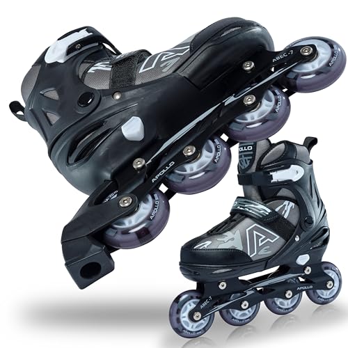 Apollo Champion, größenverstellbare Inliner für Jungs und Mädchen ab Größe 31, für Damen und Herren bis Größe 42, hochwertige Inline Skates für Kinder und Erwachsene mit LED Rollen Apollo Champion, größenverstellbare Inliner für Jungs und Mädchen ab Größe 31, für Damen und Herren bis Größe 42, hochwertige Inline Skates für Kinder und Erwachsene mit LED Rollen von Apollo