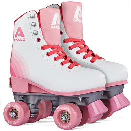 Apollo Disco Roller, Classic Roller | Rollschuhe für Kinder und Erwachsene | größenverstellbare Quad-Skates, 3 Größen, verstellbar von 31 bis 42 | Rollschuhe Damen in schicken Designs Apollo Disco Roller, Classic Roller | Rollschuhe für Kinder und Erwachsene | größenverstellbare Quad-Skates, 3 Größen, verstellbar von 31 bis 42 | Rollschuhe Damen in schicken Designs von Apollo