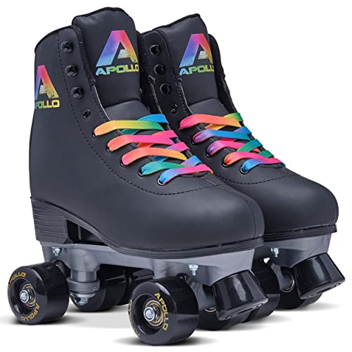 Apollo Disco Roller, Classic Roller | Rollschuhe für Kinder und Erwachsene | größenverstellbare Quad-Skates, 3 Größen, verstellbar von 31 bis 42 | Rollschuhe Damen in schicken Designs von Apollo