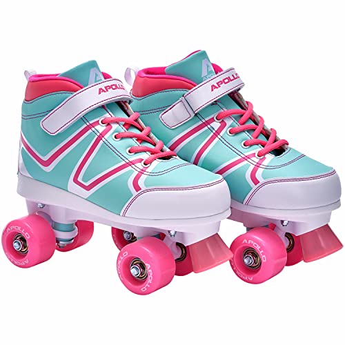 Apollo Disco Roller Soft Boots | Größenverstellbare Kinder Rollschuhe | Bequeme Rollerskates Damen | Rollschuhe Damen & Mädchen in Größen 31-42 | Trendige Roller-Skates für Kids und Erwachsene von Apollo