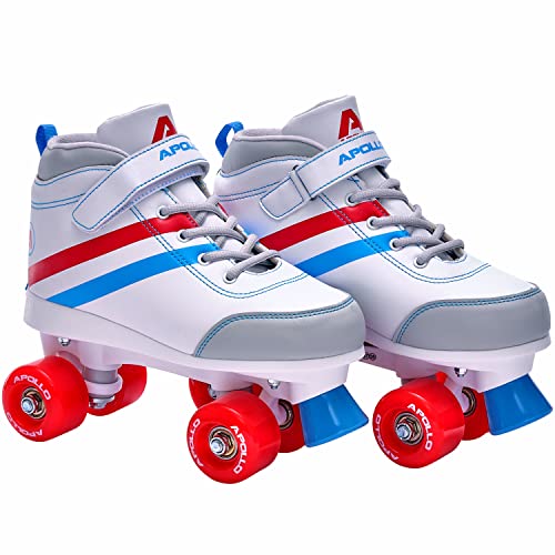 Apollo Disco Roller Soft Boots | Größenverstellbare Kinder Rollschuhe | Bequeme Rollerskates Damen | Rollschuhe Damen & Mädchen in Größen 31-42 | Trendige Roller-Skates für Kids und Erwachsene von Apollo