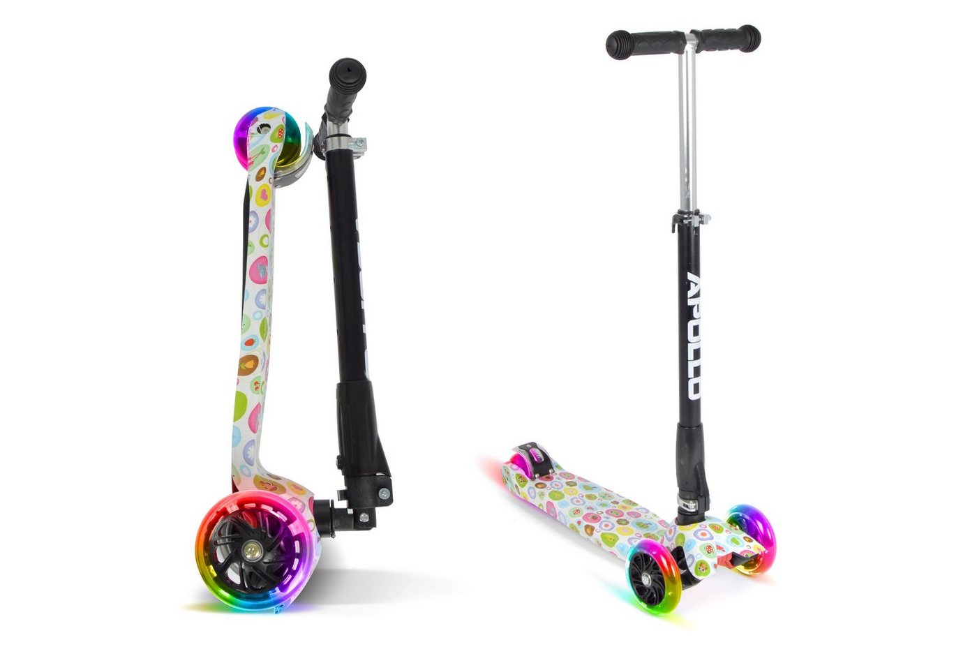 Apollo Dreiradscooter Kinderroller Kids Whiz LED 3-Rad Scooter ab 3 Jahren Tretroller, Klappbarer und höhenverstellbarer Kinder Scooter mit LED Wheels Apollo Dreiradscooter Kinderroller Kids Whiz LED 3-Rad Scooter ab 3 Jahren Tretroller, Klappbarer und höhenverstellbarer Kinder Scooter mit LED Wheels von Apollo