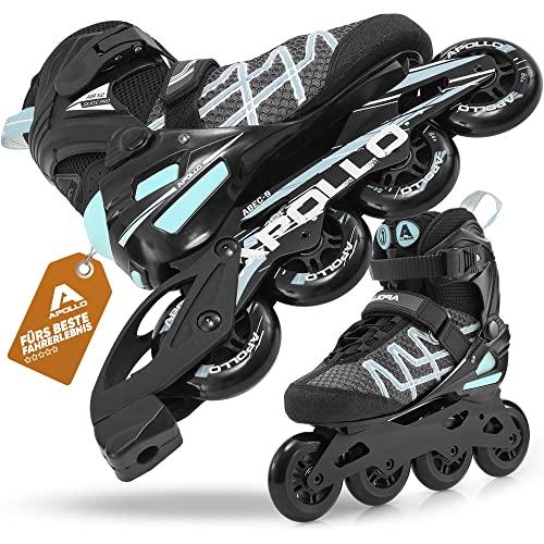 Apollo Inliner Air Flow X2 mit Schnellschnürung | Inliner Damen mit Fast Entry Form | Inline Skates ergonomisch gepolstert | Inliner Herren mit edler Alu Schiene | ABEC 7 Kugellager | Größen 37-45 Apollo Inliner Air Flow X2 mit Schnellschnürung | Inliner Damen mit Fast Entry Form | Inline Skates ergonomisch gepolstert | Inliner Herren mit edler Alu Schiene | ABEC 7 Kugellager | Größen 37-45 von Apollo