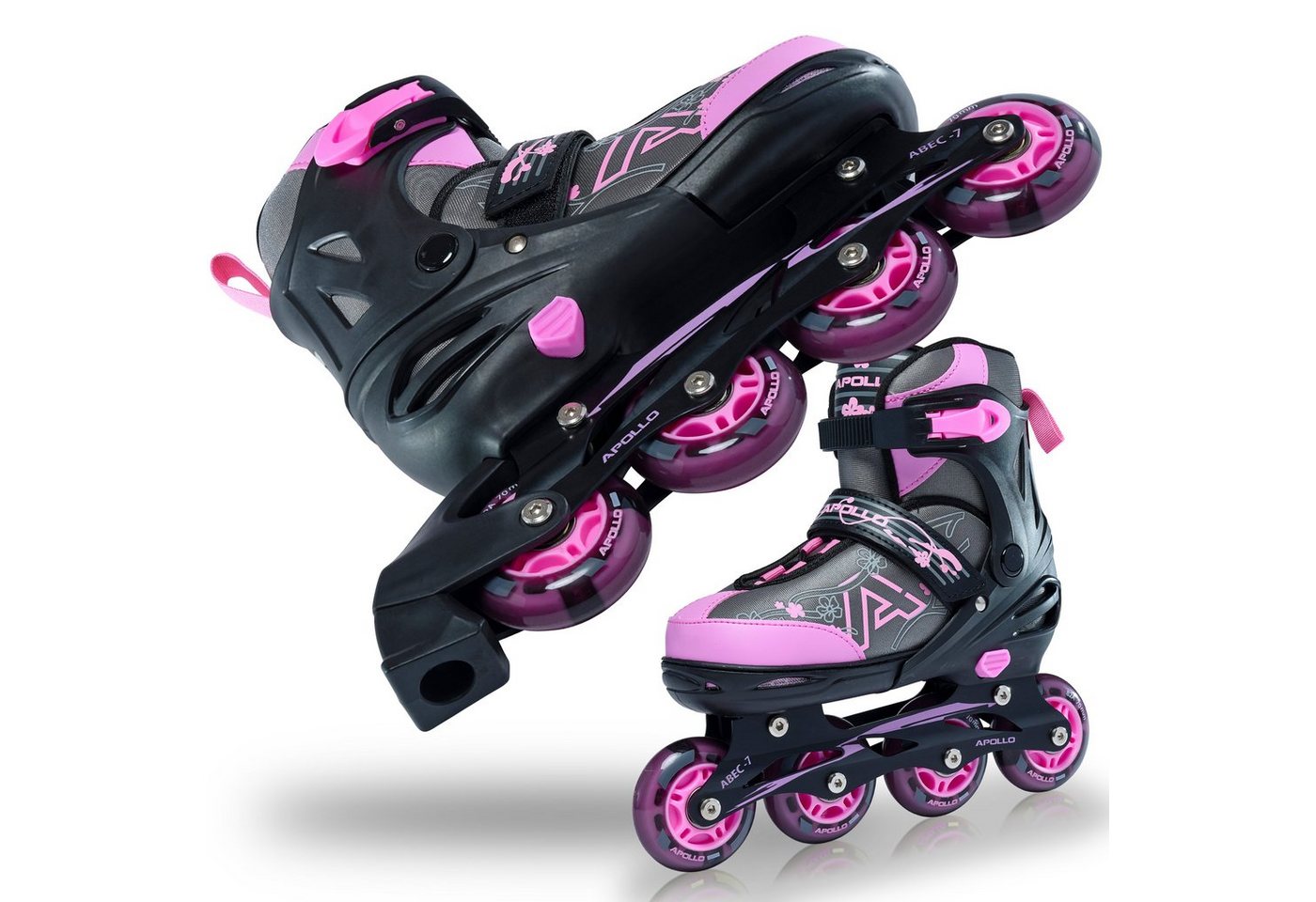 Apollo Inlineskates Champion Verstellbare Inlineskates für Kinder und Erwachsene, Größe 31-42, mit LED Rollen Apollo Inlineskates Champion Verstellbare Inlineskates für Kinder und Erwachsene, Größe 31-42, mit LED Rollen von Apollo