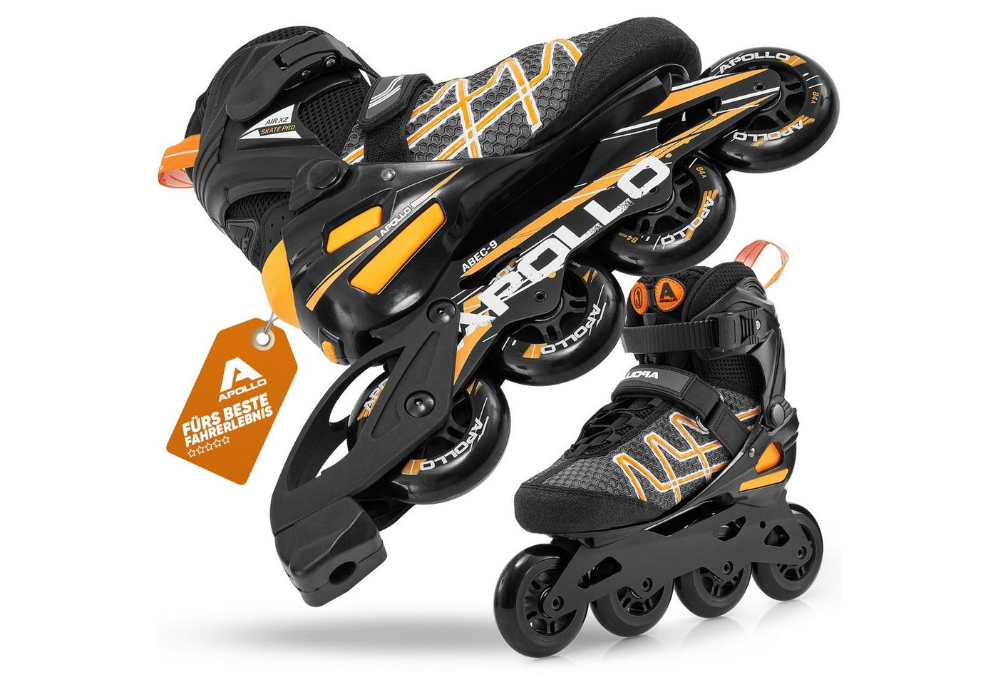 Apollo Inlineskates Fast Entry Inline Skates Inliner Air Flow X2, Inliner für Teenager, Damen und Herren von Apollo