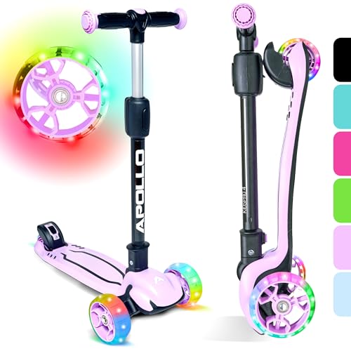 Apollo KidsPro 4 Kinderroller | klappbarer Kinder Scooter, höhenverstellbarer Dreiradscooter | Roller Kinder 3 Jahre Altersempfehlung | Kinderroller 3 Räder mit LED Rollen | Scooter Kinder-gerecht Apollo KidsPro 4 Kinderroller | klappbarer Kinder Scooter, höhenverstellbarer Dreiradscooter | Roller Kinder 3 Jahre Altersempfehlung | Kinderroller 3 Räder mit LED Rollen | Scooter Kinder-gerecht von Apollo