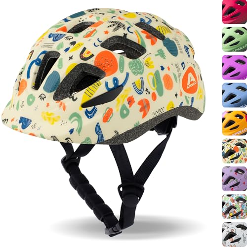 Apollo Kinder Fahrradhelm, Helm für Kinder & Jugendliche, Multisport Helm, Fahrradhelm Mädchen, Fahrradhelm Jungen, Kinderhelm ab 3 Jahre, Verstellbarer Kinder-Helm, ab Größe 48, für Fahrrad & Roller von Apollo