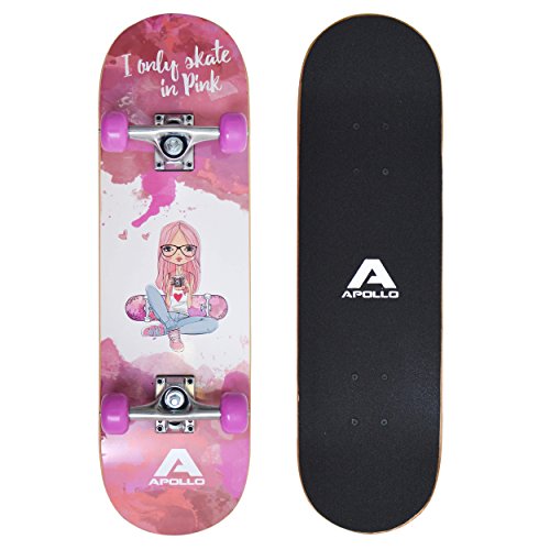 Apollo Skateboard - Skaterprincess - Kinderskateboard 71cm, ABEC 3 Apollo Skateboard - Skaterprincess - Kinderskateboard 71cm, ABEC 3 von Apollo