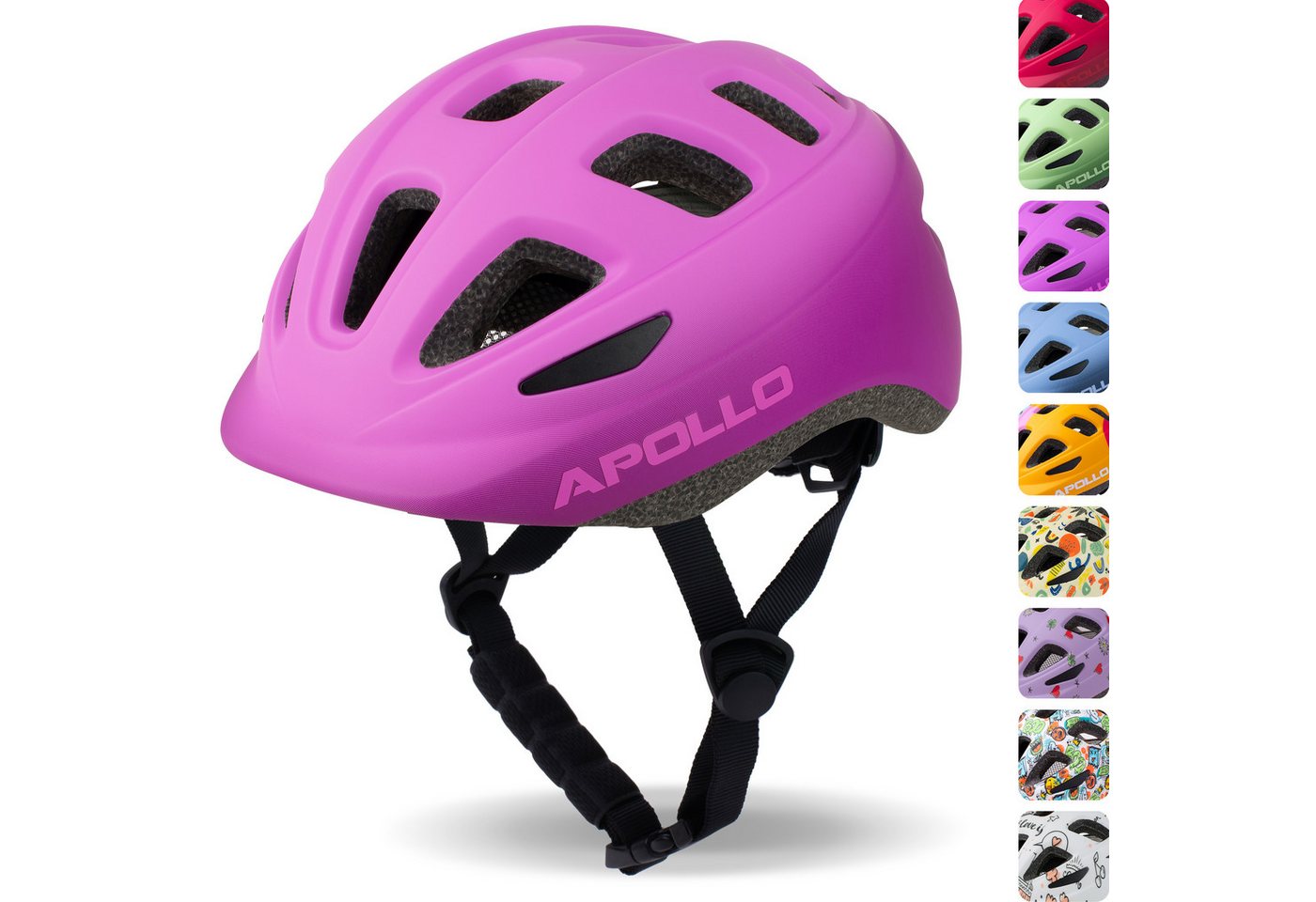 Apollo Kinderhelm Fahrradhelm, Kinder & Jugendliche, Multisport-Helm, verstellbar, ab 3 Jahren Apollo Kinderhelm Fahrradhelm, Kinder & Jugendliche, Multisport-Helm, verstellbar, ab 3 Jahren von Apollo