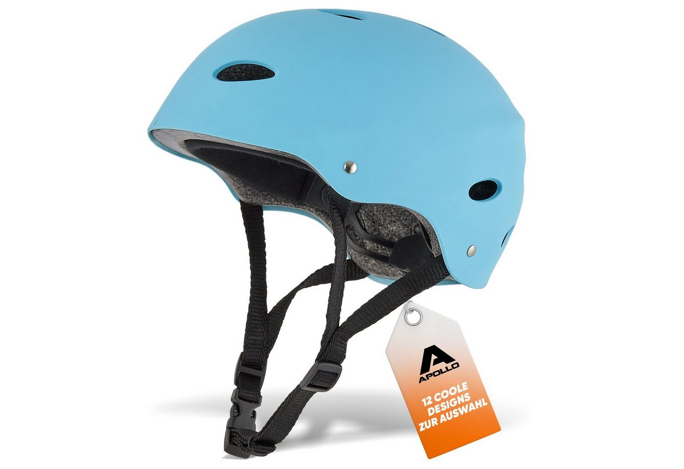 Apollo Kinderhelm Skatehelm für Kinder und Erwachsene - Verstellbarer Skaterhelm, Kinderfahrradhelm für Jungen und Mädchen mit Drehrad-Anpassung Apollo Kinderhelm Skatehelm für Kinder und Erwachsene - Verstellbarer Skaterhelm, Kinderfahrradhelm für Jungen und Mädchen mit Drehrad-Anpassung von Apollo