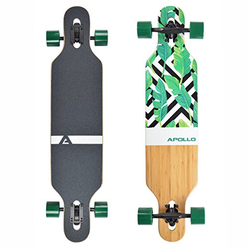 Apollo Longboard Flores, Twin-Tip Drop-Through Freeride Cruiser Board von Apollo