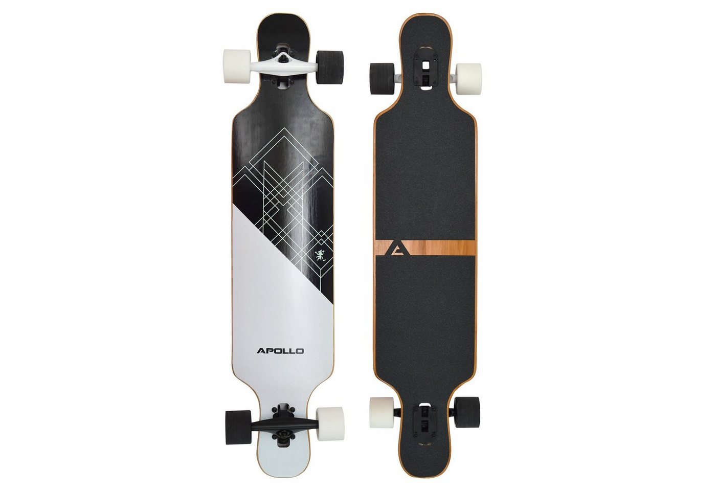 Apollo Longboard Twin Tip DT Fiberglas Longboards, Extrem leicht und stabil von Apollo