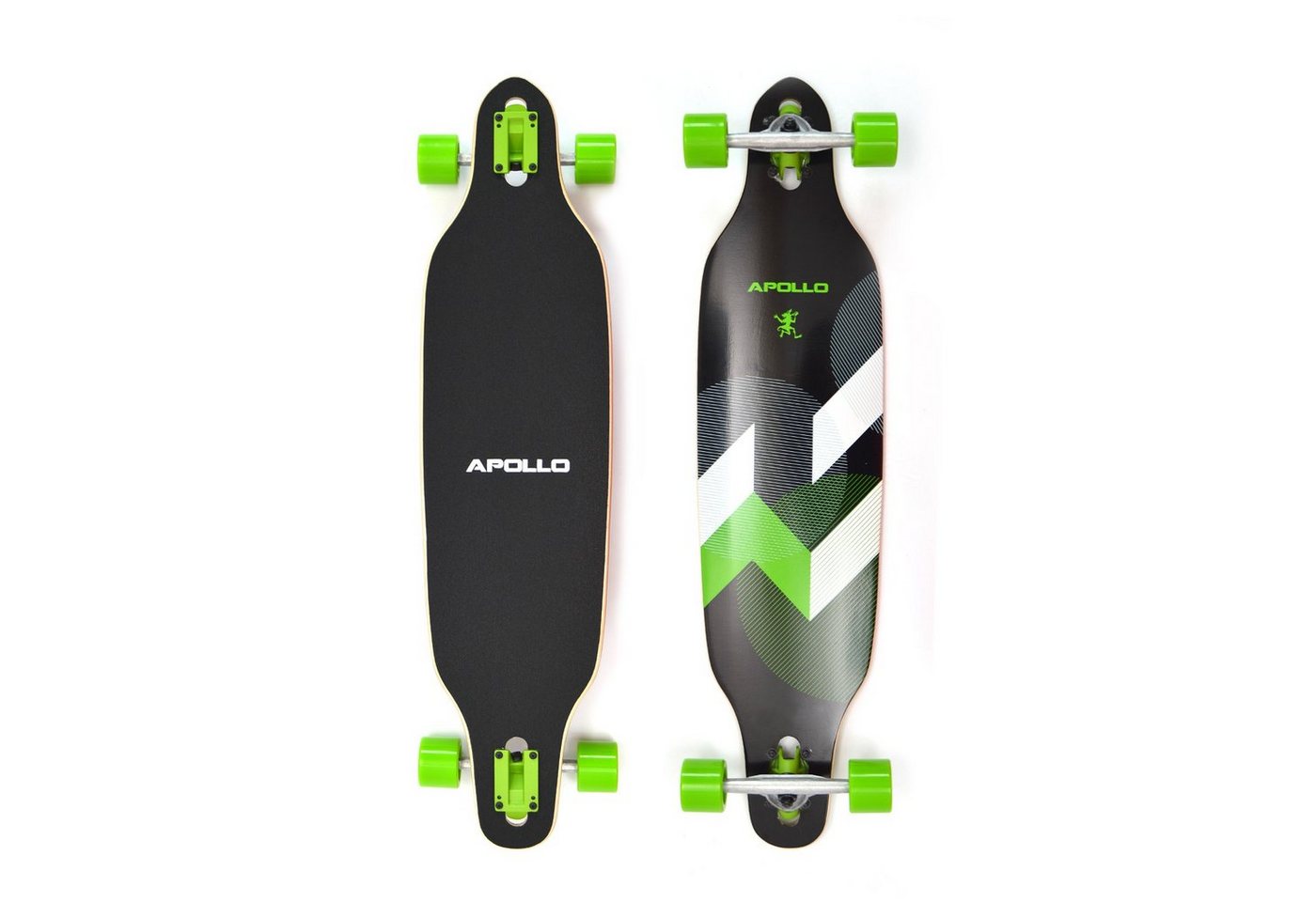 Apollo Longboard Twin Tip DT Longboard 38", aus Holz mehrlagig verleimt für Idealen Flex & Stabilität von Apollo