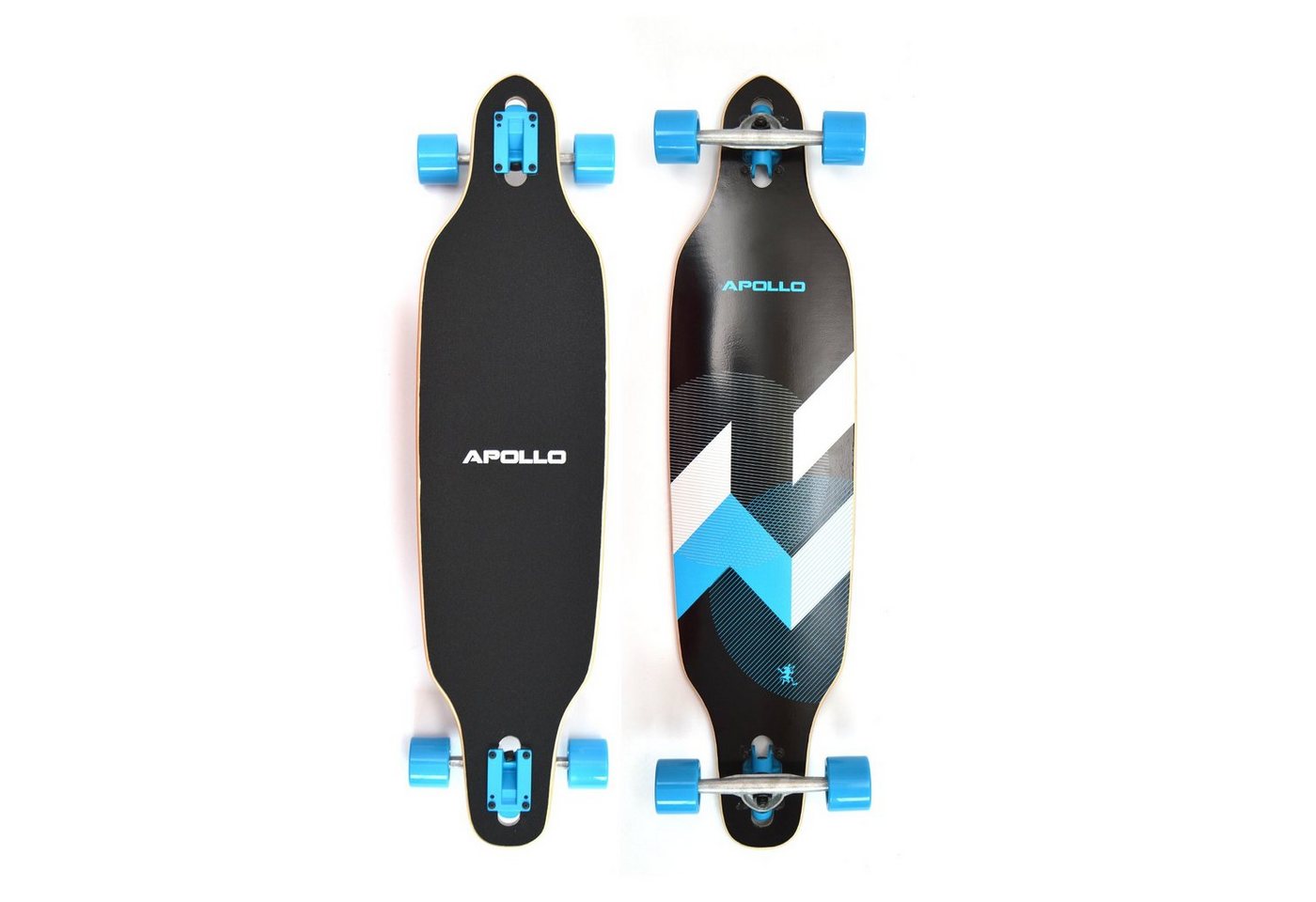 Apollo Longboard Twin Tip DT Longboard 38", aus Holz mehrlagig verleimt für Idealen Flex & Stabilität von Apollo