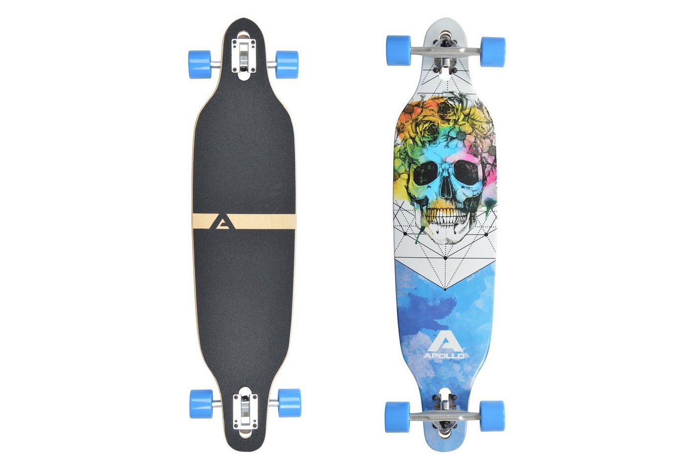 Apollo Longboard Twin Tip DT Longboard 38", aus Holz mehrlagig verleimt für Idealen Flex & Stabilität von Apollo