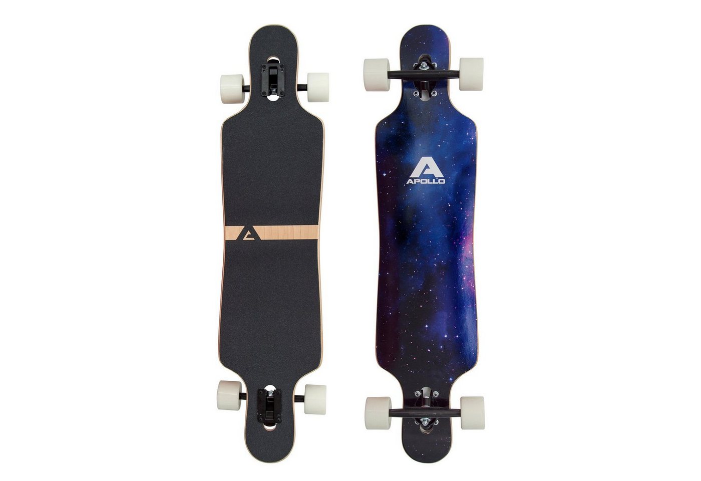 Apollo Longboard Twin Tip DT Longboard 40", aus Holz mehrlagig verleimt für Idealen Flex & Stabilität von Apollo