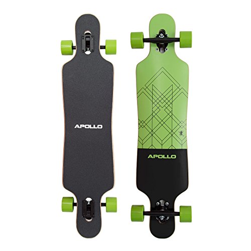 Apollo Longboard Vanua Flex III Special Edition Komplettboard mit High Speed ABEC Kugellagern inkl. Skate T-Tool, Drop Through Freeride Skaten Cruiser Boards von Apollo