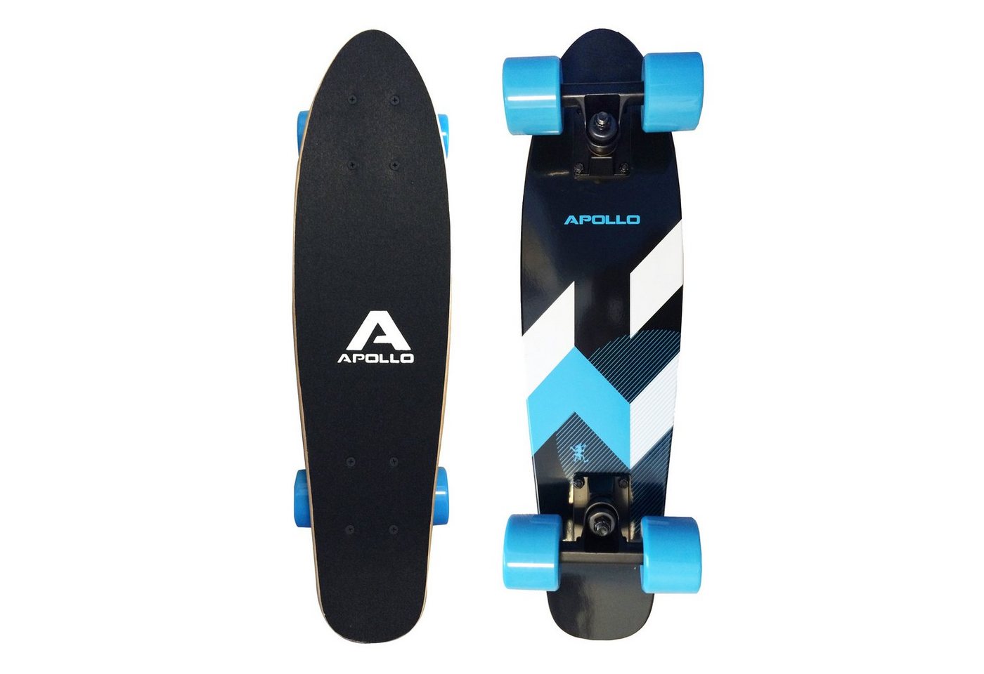 Apollo Miniskateboard Fancyboard Classic Blue 22", kompakt mit hochwertiger Verarbeitung von Apollo