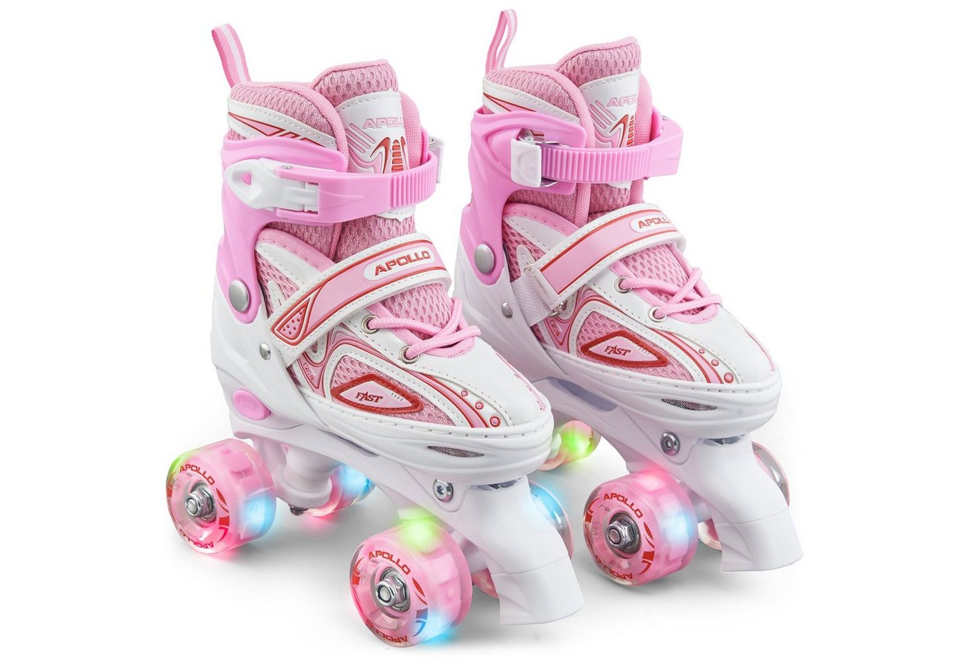 Apollo Rollschuhe LED Rollschuhe größenverstellbar Super Quads X-Pro, größenverstellbare Roller Skates für Mädchen und Jungen - Größen 31-42 Apollo Rollschuhe LED Rollschuhe größenverstellbar Super Quads X-Pro, größenverstellbare Roller Skates für Mädchen und Jungen - Größen 31-42 von Apollo