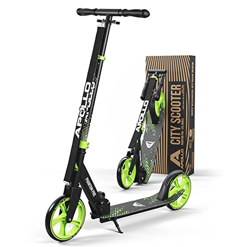 Apollo Scooter für Kinder und Erwachsene, XXL-Räder – Phantom Pro City Tretroller für Erwachsene, faltbar, höhenverstellbar, Tretroller für Erwachsene und Kinder von Apollo