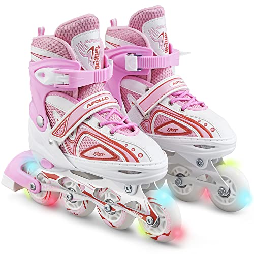 Apollo Super Blades, größenverstellbare Inliner, Größe 31–42, LED Inline-Skates Apollo Super Blades, größenverstellbare Inliner, Größe 31–42, LED Inline-Skates von Apollo