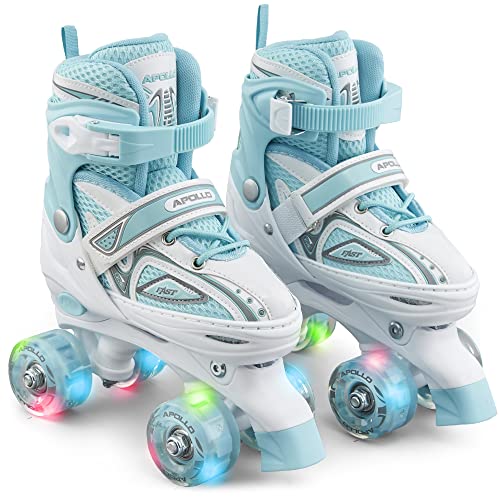 Apollo Super Quad X Pro | verstellbare Rollschuhe für Kinder | komfortable, größenverstellbare LED Roller Skates | Rollschuhe für Mädchen und Jungen | Größen 31-42 Apollo Super Quad X Pro | verstellbare Rollschuhe für Kinder | komfortable, größenverstellbare LED Roller Skates | Rollschuhe für Mädchen und Jungen | Größen 31-42 von Apollo