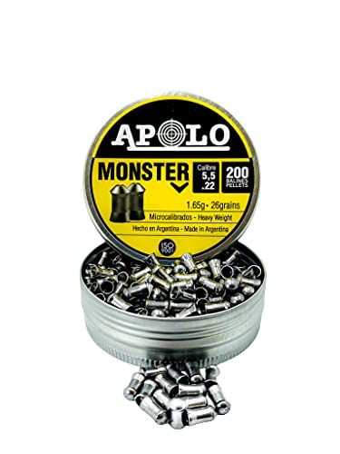 Apolo DIABOLOS Rundkopf 5,5mm .22 200 Stück Dose für Luftgewehr Luftpistole Monster Apolo DIABOLOS Rundkopf 5,5mm .22 200 Stück Dose für Luftgewehr Luftpistole Monster von Apolo