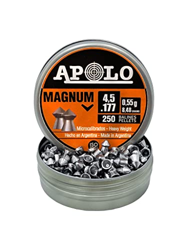 Apolo Diabolos & Stahlrundkugeln: Premium Munition Kal. 4,5mm & 5,5mm für Luftgewehr, Luftpistole, CO2-Waffen - inklusive ausgefallener Modelle (4,5mm / .177, Magnum - 250 STK.) Apolo Diabolos & Stahlrundkugeln: Premium Munition Kal. 4,5mm & 5,5mm für Luftgewehr, Luftpistole, CO2-Waffen - inklusive ausgefallener Modelle (4,5mm / .177, Magnum - 250 STK.) von Apolo