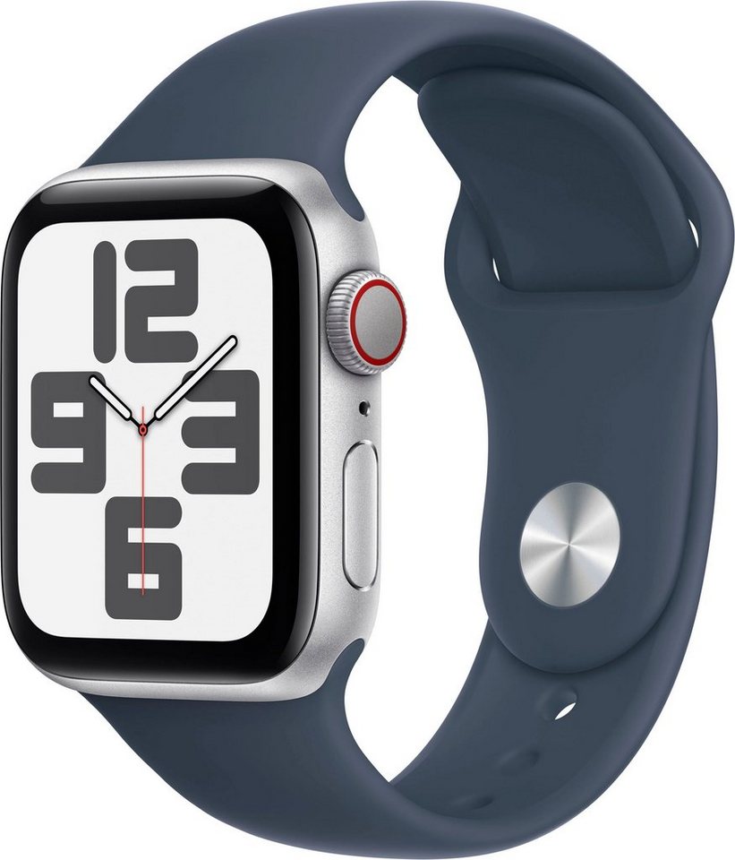 Apple Watch SE Aluminium Smartwatch (4 cm/1,57 Zoll, Watch OS 10), Sport Band von Apple