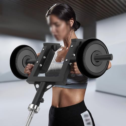 Apriltop 101.3*77Cm Schulterpresse Landminenaufsatz, Krafttraining Geräte für den Oberkörper, Schultertrainer, für Zuhause Fitnessstudio, Schwarz von Apriltop