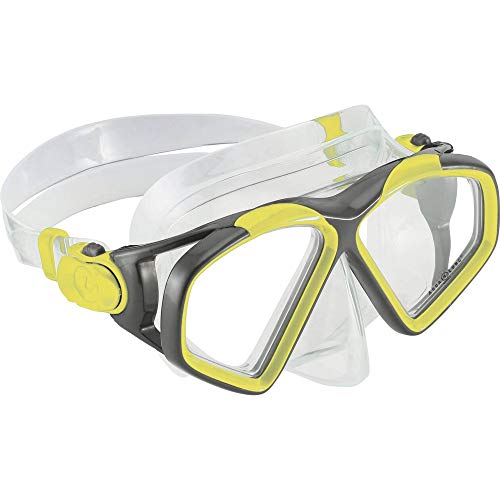 Aqua Lung Sport Herren Hawkeye Tauchmaske, Bright Yellow/Dark Grey, M von Aqua Lung