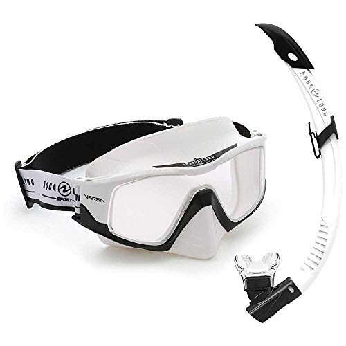 Aqua Lung Sport Versa Set mit Maske und Schnorchel, weiß & schwarz/klare Linse, L Aqua Lung Sport Versa Set mit Maske und Schnorchel, weiß & schwarz/klare Linse, L von Aqua Lung