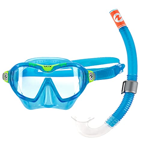 AQUALUNG Combo Mix , Tauchmaske + Schnorchel für Tauchen, Wassersport und Schnorcheln für Kinder ab 4 Jahren mit UV-Schutz, Silikondichtung und beschlag- und leckagefreien Gläsern für Jungen & Mädchen von Aqua Lung