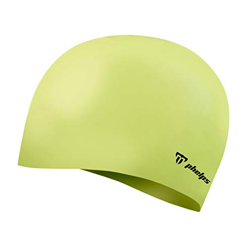 Phelps Classic Silicone Badekappe 2020 Hellgelb von Aqua Lung