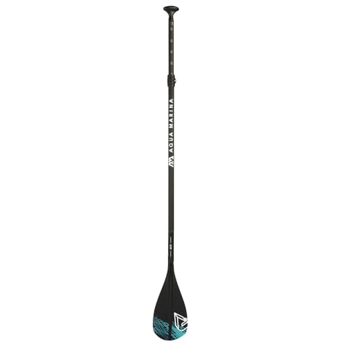 Aqua Marina , 3-teiliges SUP-Paddel für Kinder und Jugendliche ACE 2022 Aluminium Schwarz/Türkis Stand-Up Paddel 130 – 165 cm von Aqua Marina