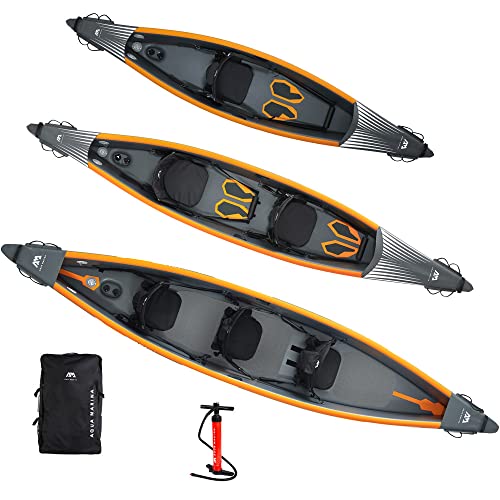 Aqua Marina , Kajak aufblasbar im Set für 1 Person Tomahawk AIR-K 12‘4“ Paddelboot Kanu mit Sitz, Pumpe, Rucksack 375 x 72 cm Aqua Marina , Kajak aufblasbar im Set für 1 Person Tomahawk AIR-K 12‘4“ Paddelboot Kanu mit Sitz, Pumpe, Rucksack 375 x 72 cm von Aqua Marina