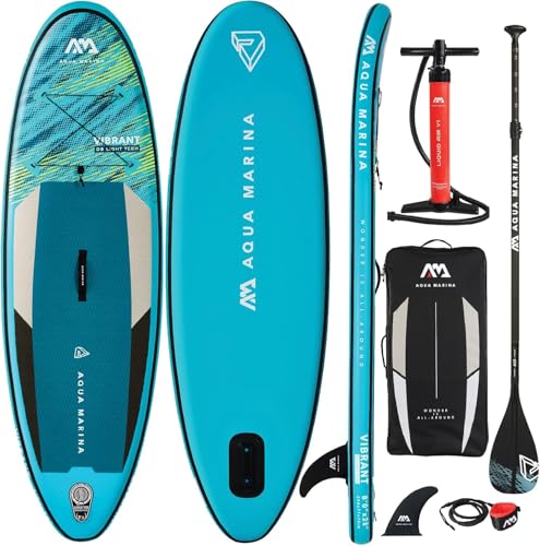 Aqua Marina , Stand Up Paddle Board im Set für Kinder & Jugendliche Vibrant iSUP 8’0’’ SUP-Board aufblasbar 244 x 71 x 10 cm Aqua Marina , Stand Up Paddle Board im Set für Kinder & Jugendliche Vibrant iSUP 8’0’’ SUP-Board aufblasbar 244 x 71 x 10 cm von Aqua Marina